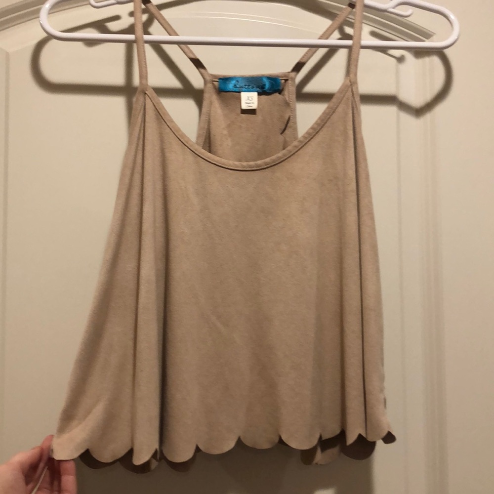 Suede tank top